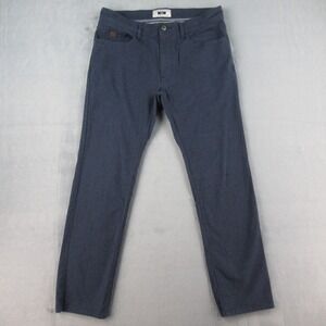 Joseph Abboud Mens 34 Regular Navy Blue Tessuti di Sondrio Cotton Stretch Pants